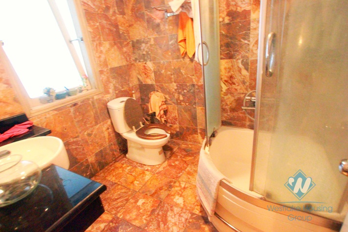 Quiet house with good quality for rent in Nghi Tam Street, Tay Ho, Hanoi